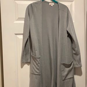 Used Grey Lularoe Sarah Cardigan